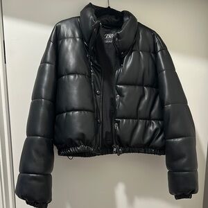 Zara Black Puffer Jacket